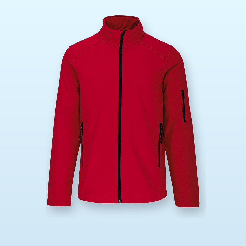Giacca softshell a 3 strati - rosso - XL