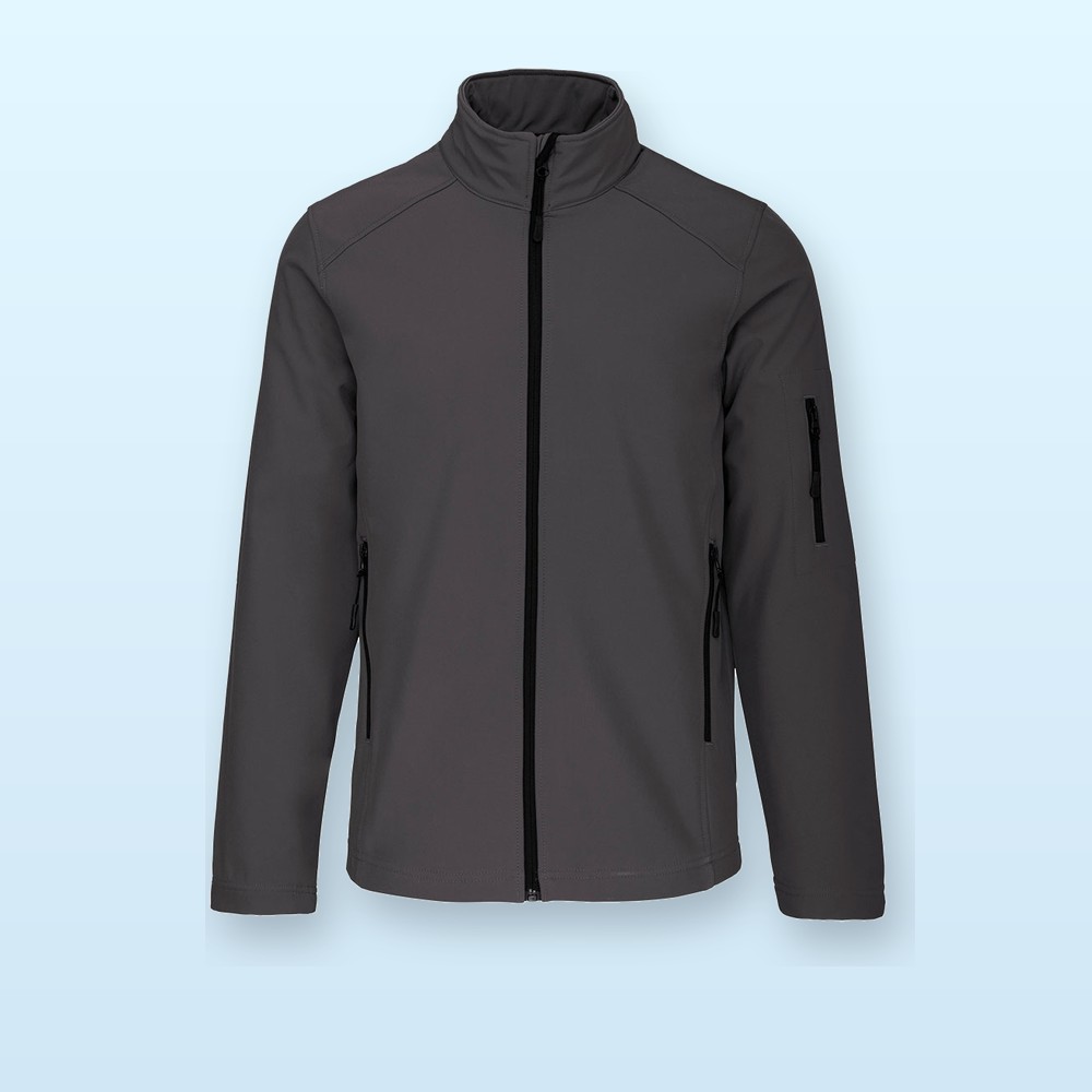 Giacca softshell a 3 strati - grigio scuro - L