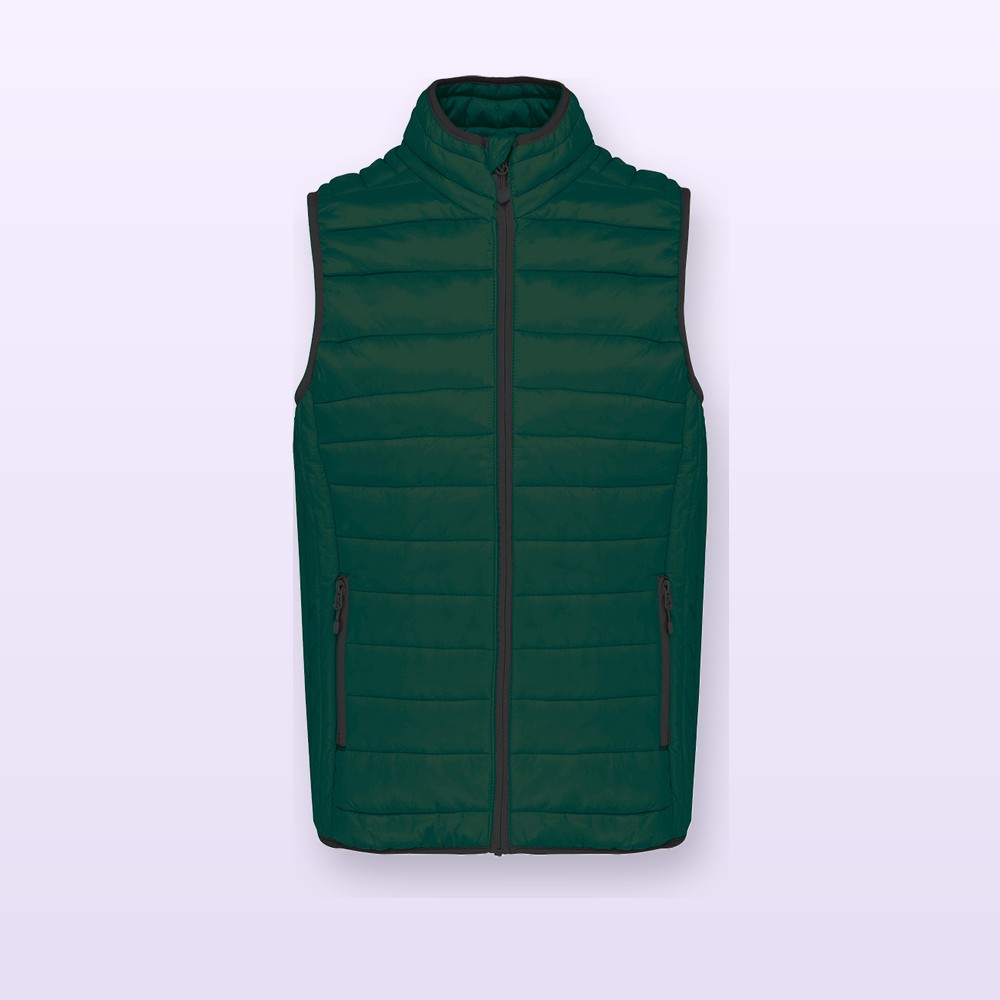 Gilet imbottito - verde scuro - L