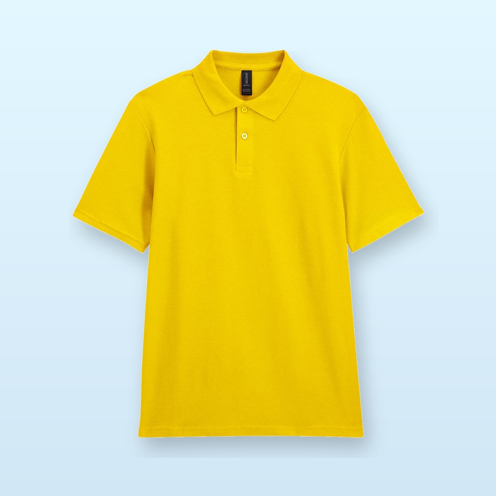 polo in piqué - giallo - L