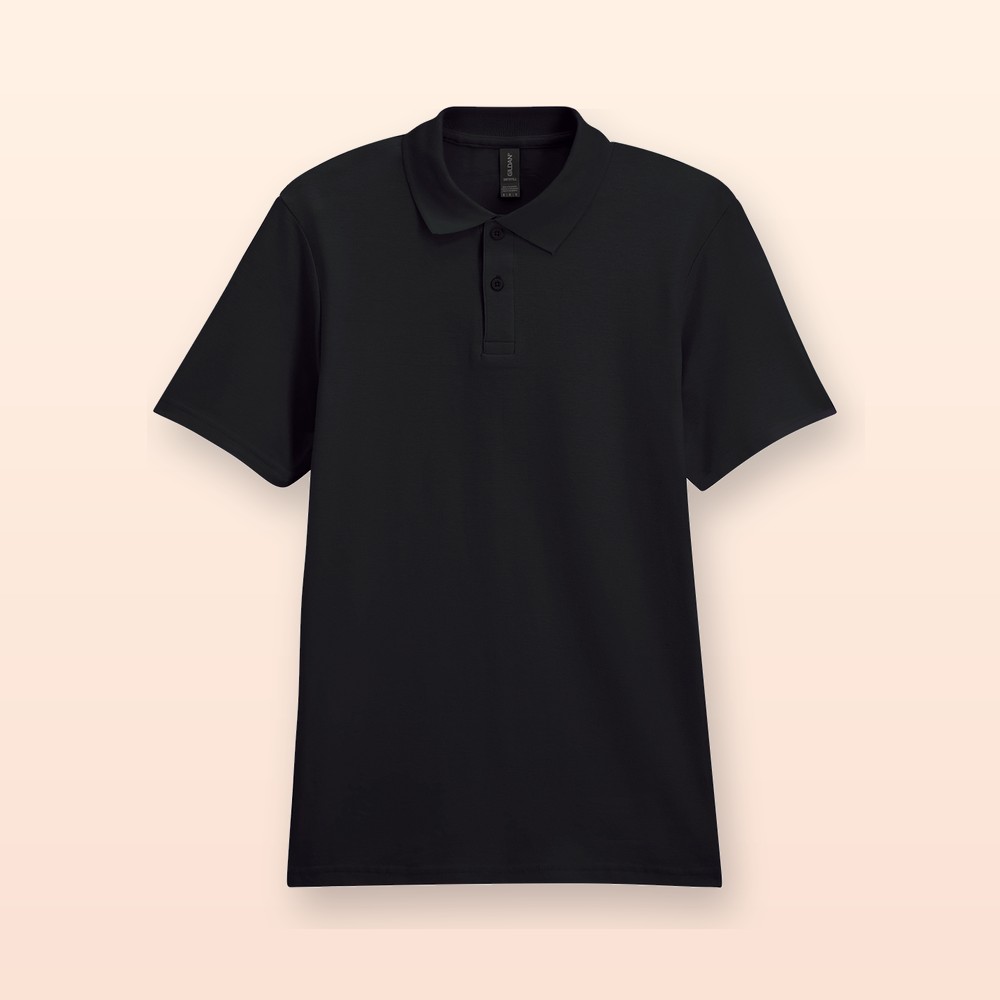 polo in piqué - nero - L