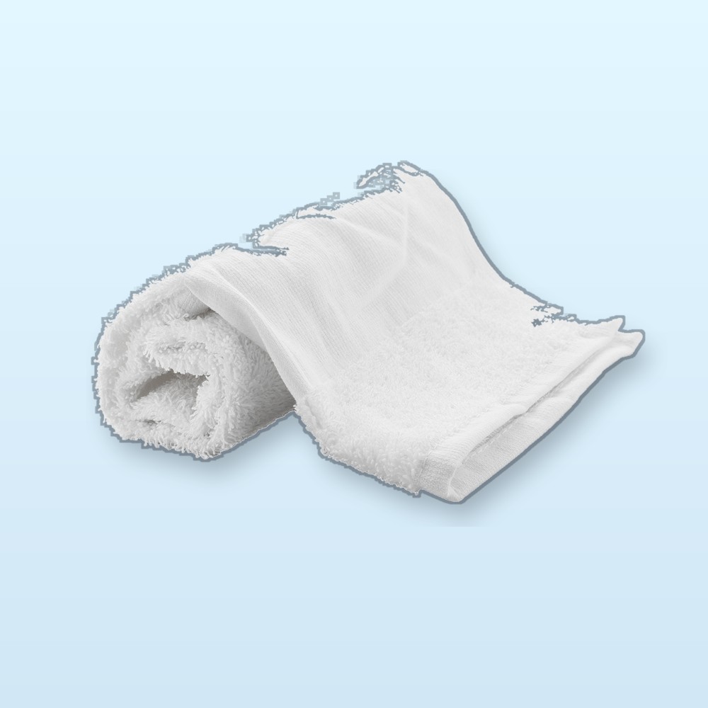 asciugamano in spugna di cotone 30x50cm - bianco