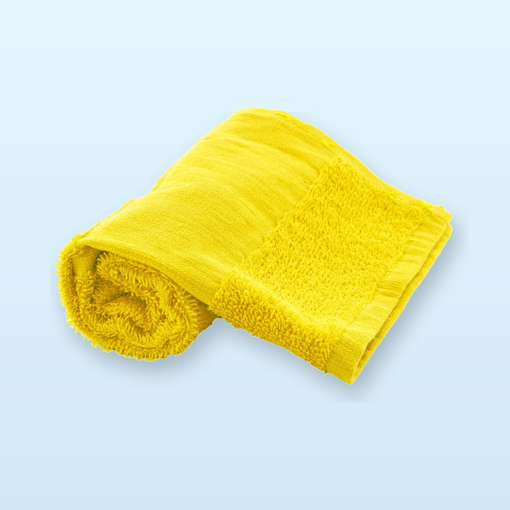 asciugamano in spugna di cotone 30x50cm - giallo