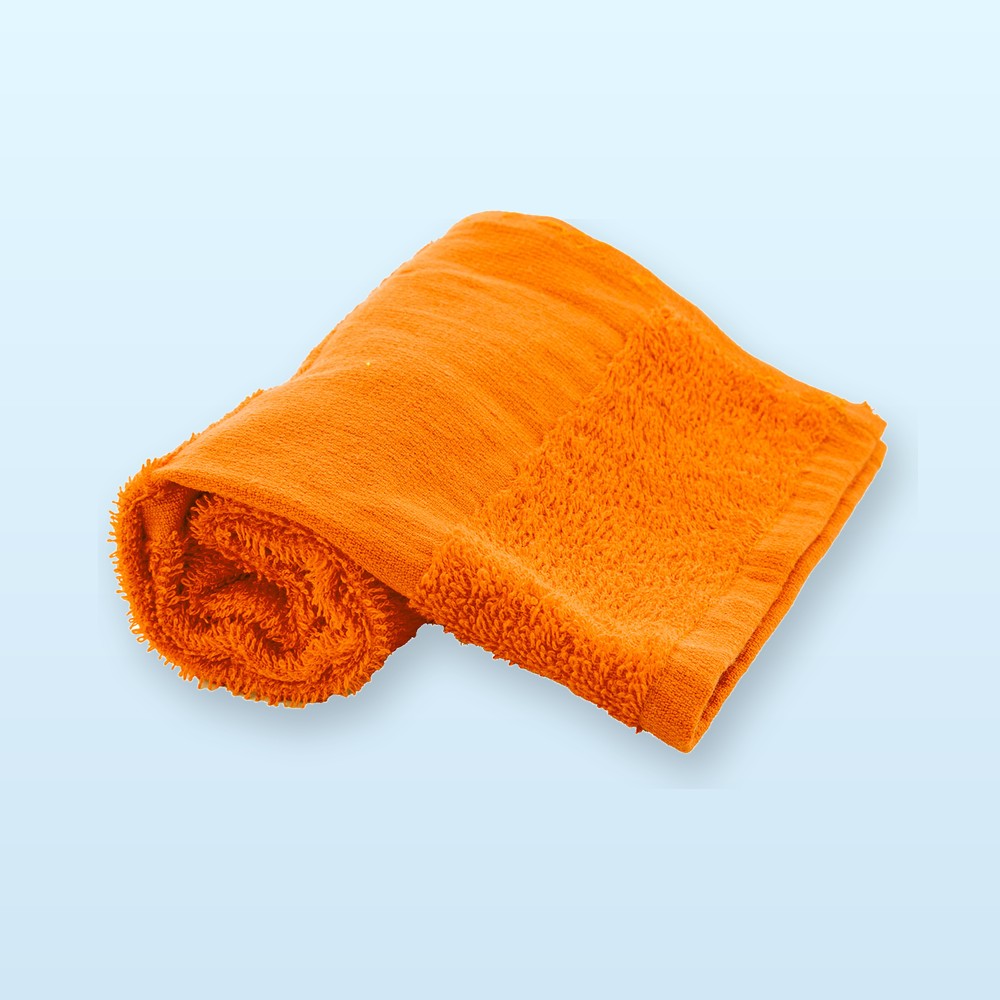 asciugamano in spugna di cotone 30x50cm - arancione