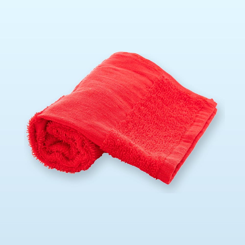 asciugamano in spugna di cotone 30x50cm - rosso