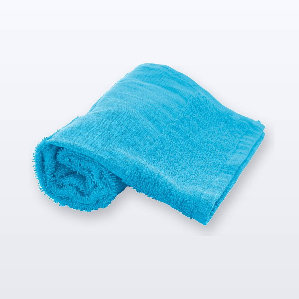 asciugamano in spugna di cotone 30x50cm - azzurro