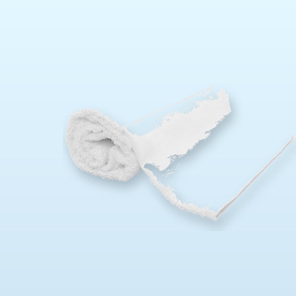 asciugamano in spugna di cotone 50x100cm - bianco