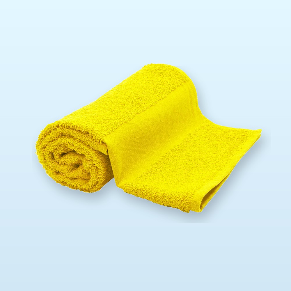 asciugamano in spugna di cotone 50x100cm - giallo