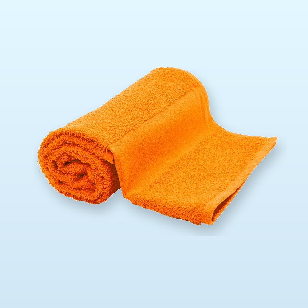 asciugamano in spugna di cotone 50x100cm - arancione