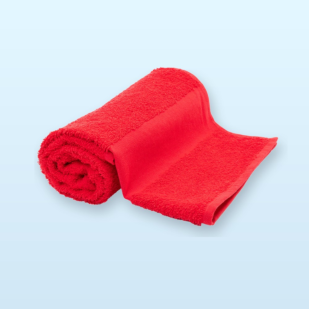 asciugamano in spugna di cotone 50x100cm - rosso