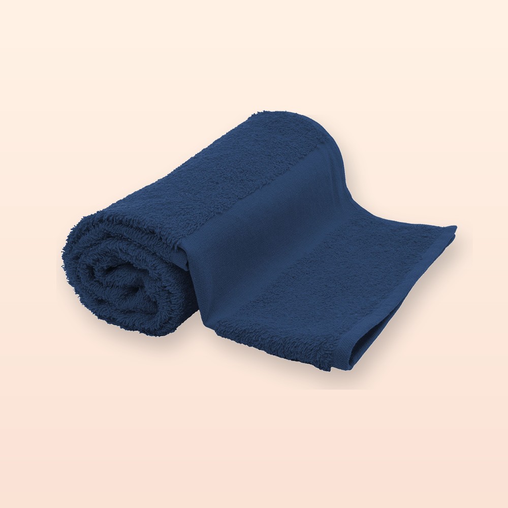 asciugamano in spugna di cotone 50x100cm - blu scuro
