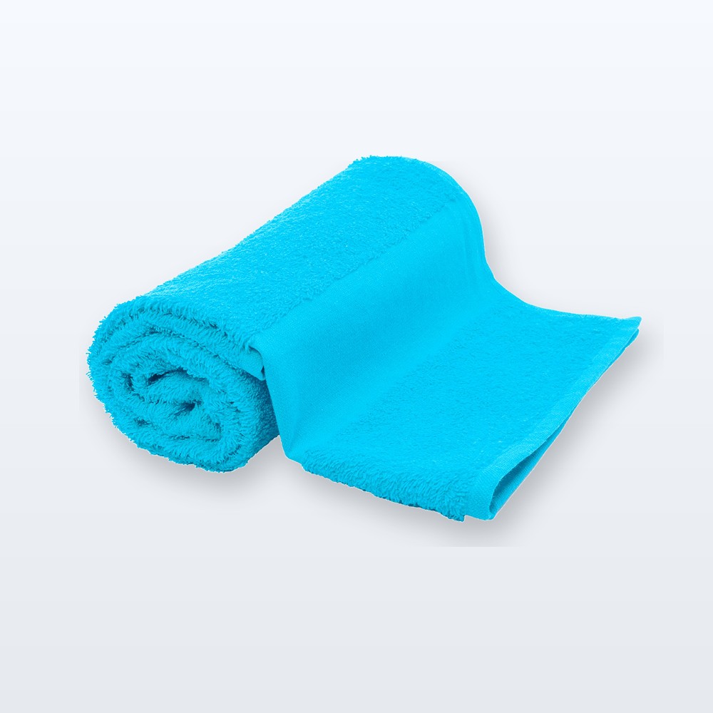 asciugamano in spugna di cotone 50x100cm - azzurro
