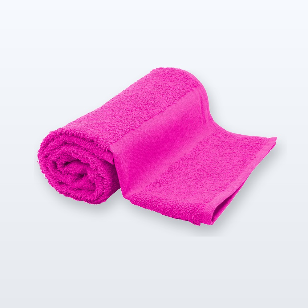 asciugamano in spugna di cotone 50x100cm - fucsia