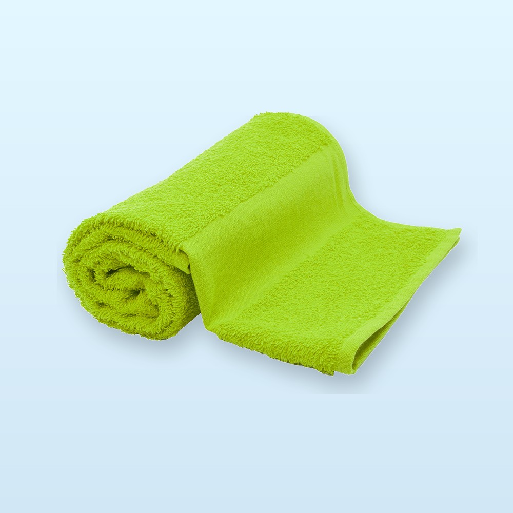 asciugamano in spugna di cotone 50x100cm - lime verde