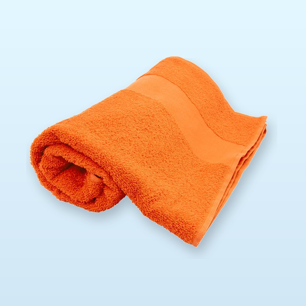 asciugamano in spugna di cotone 70x140cm - arancione