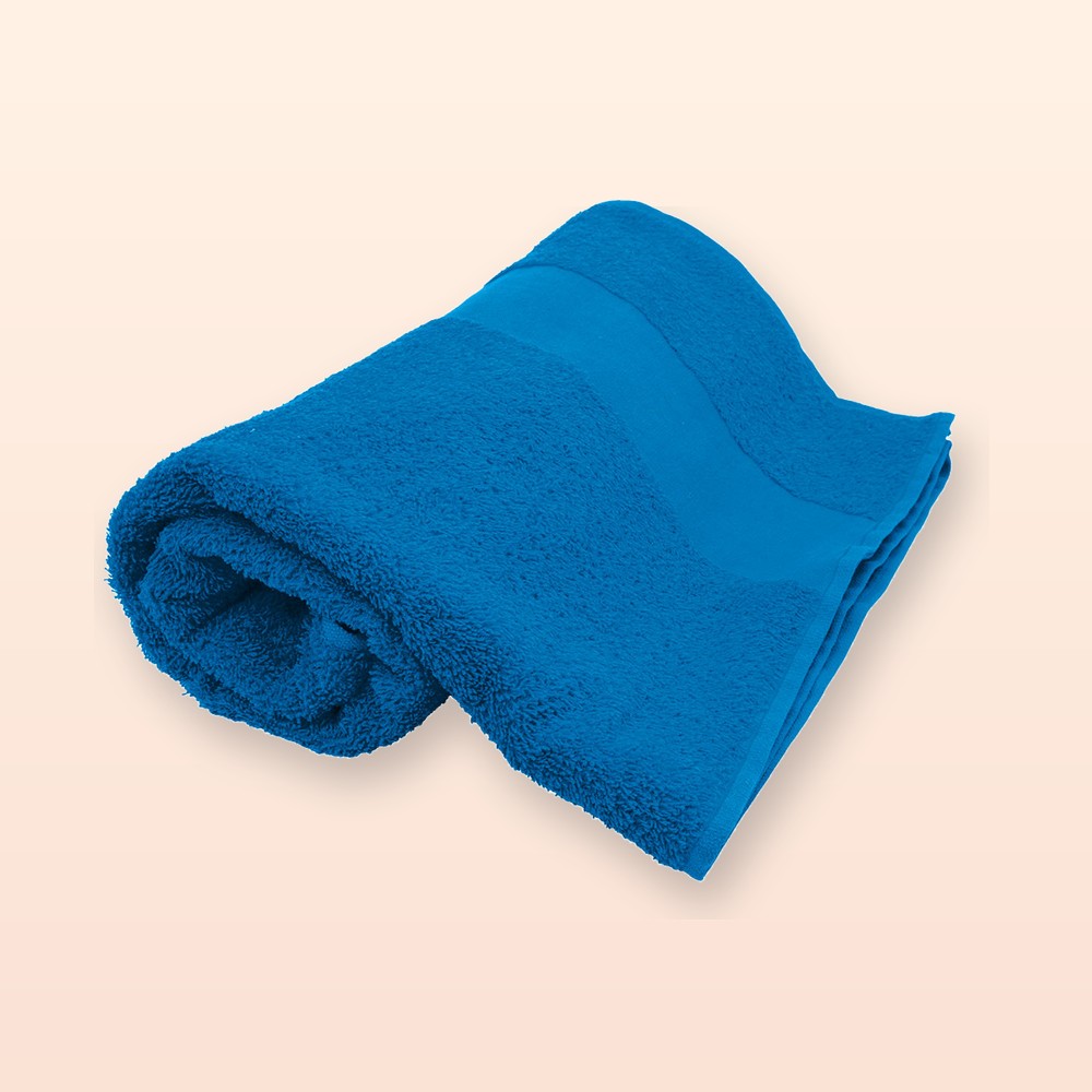 asciugamano in spugna di cotone 70x140cm - blu