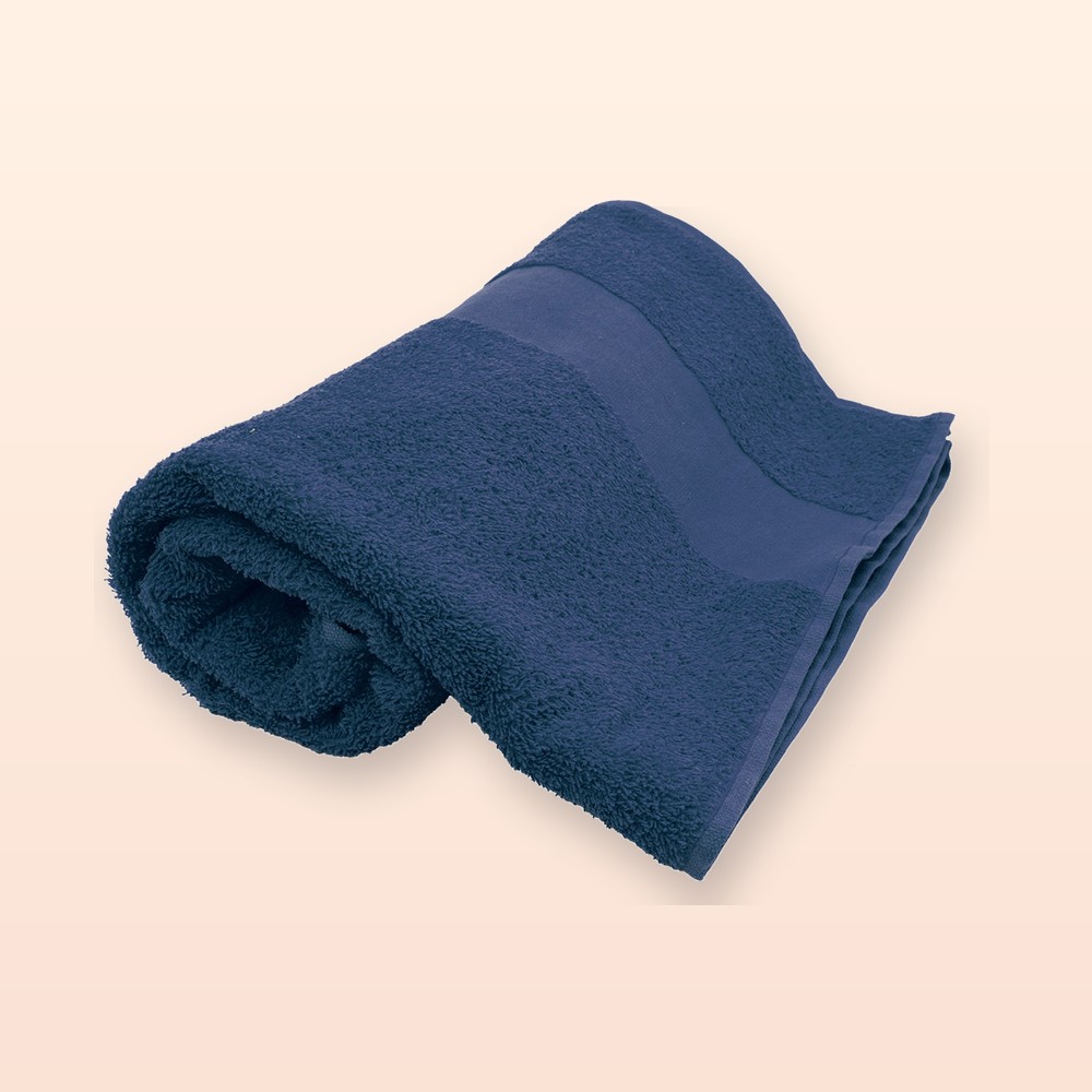 asciugamano in spugna di cotone 70x140cm - blu scuro