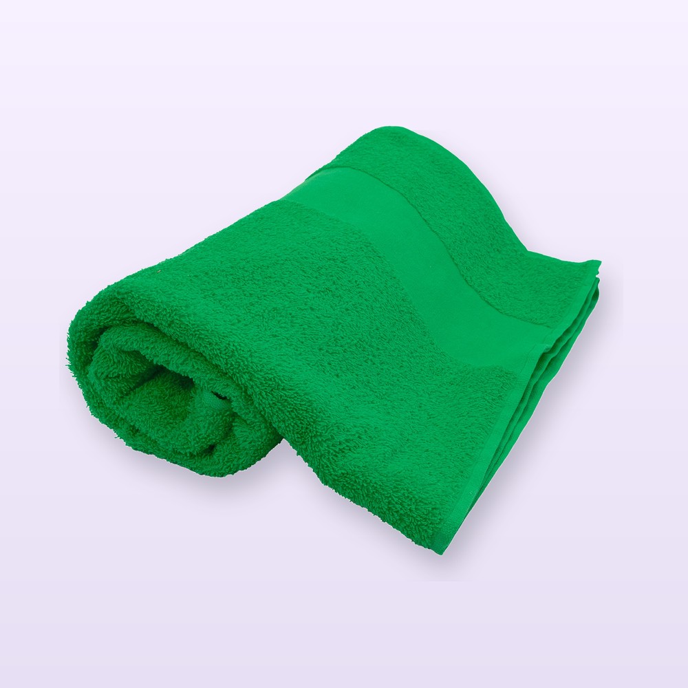 asciugamano in spugna di cotone 70x140cm - verde