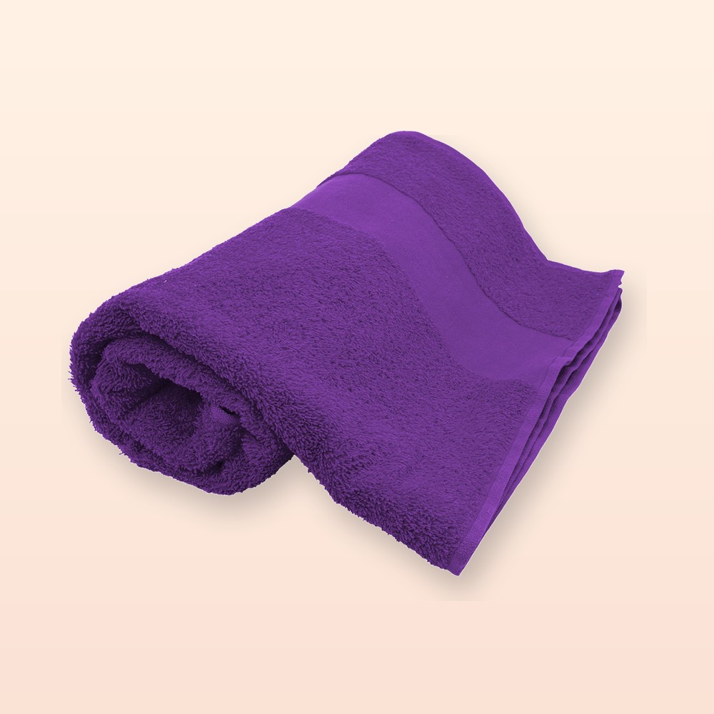 asciugamano in spugna di cotone 70x140cm - viola
