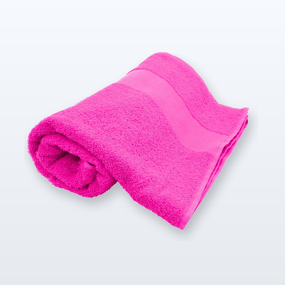 asciugamano in spugna di cotone 70x140cm - fucsia