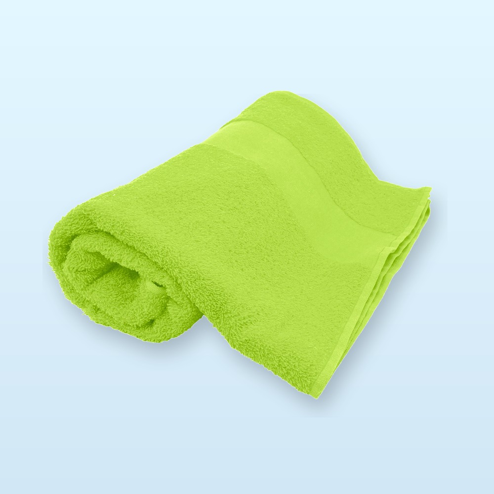 asciugamano in spugna di cotone 70x140cm - lime verde