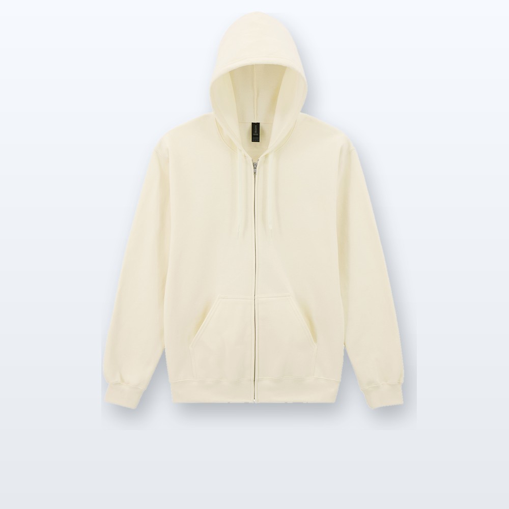 felpa con cappuccio e zip - naturale - XXL - variante 1