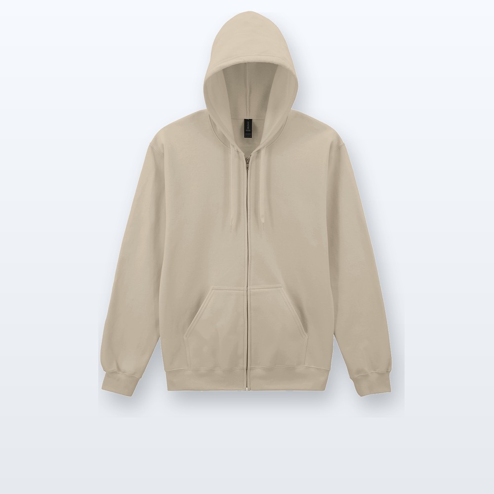felpa con cappuccio e zip - naturale - XL - variante 2