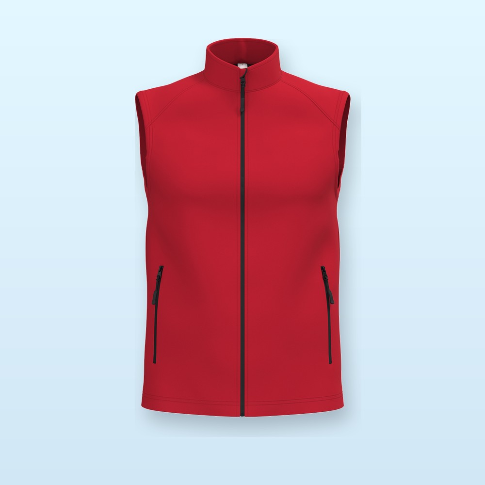 Gilet softshell a 2 strati - rosso - XXL