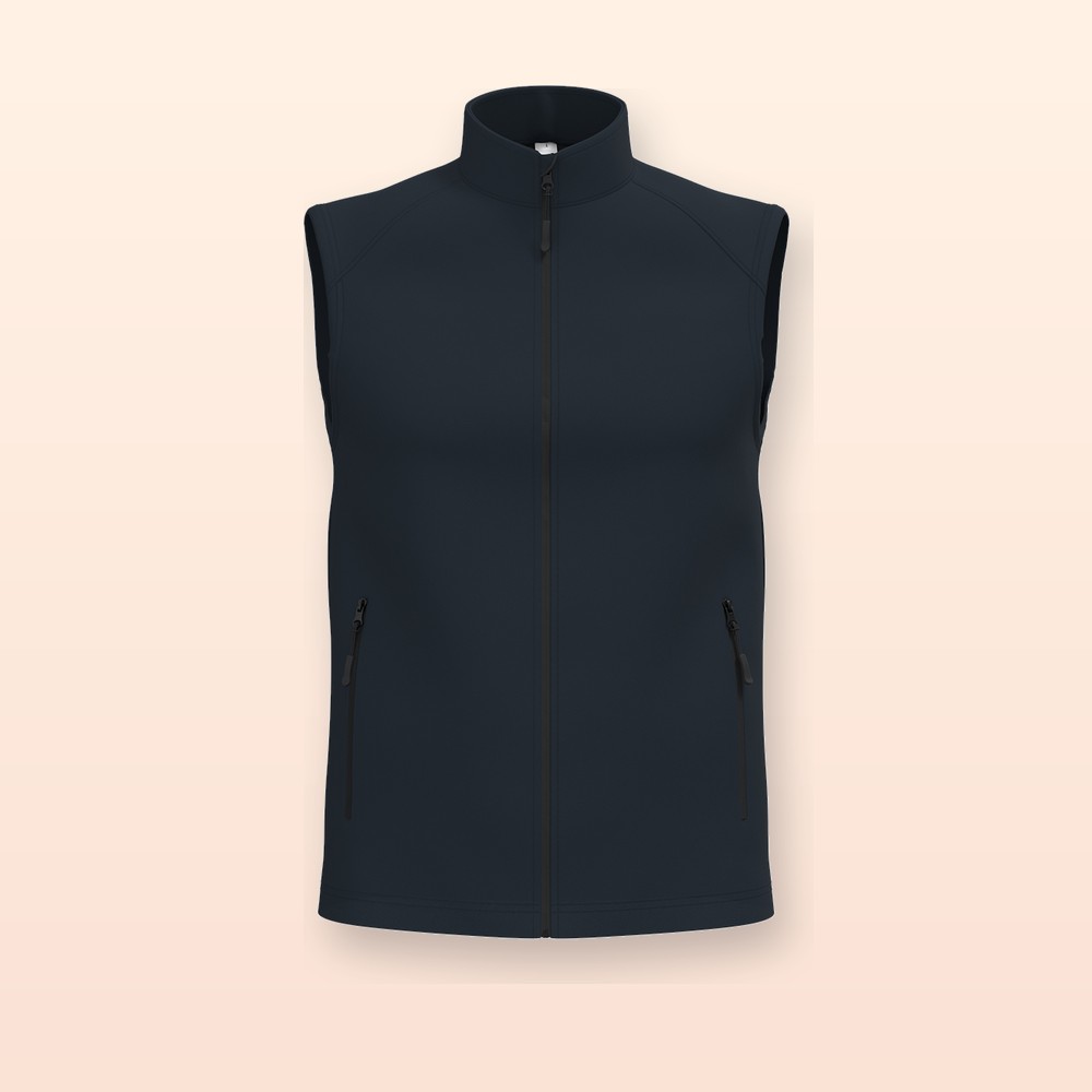 Gilet softshell a 2 strati - blu scuro - M