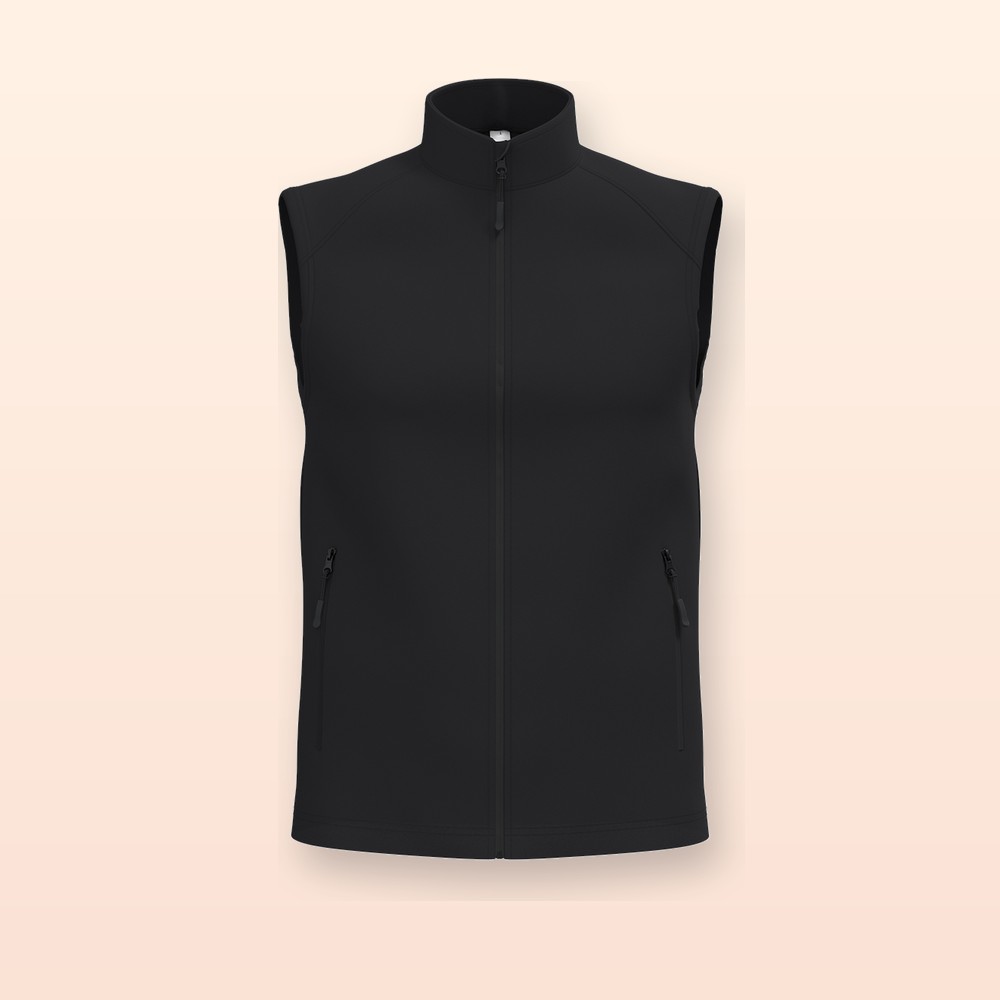 Gilet softshell a 2 strati - nero - XXL