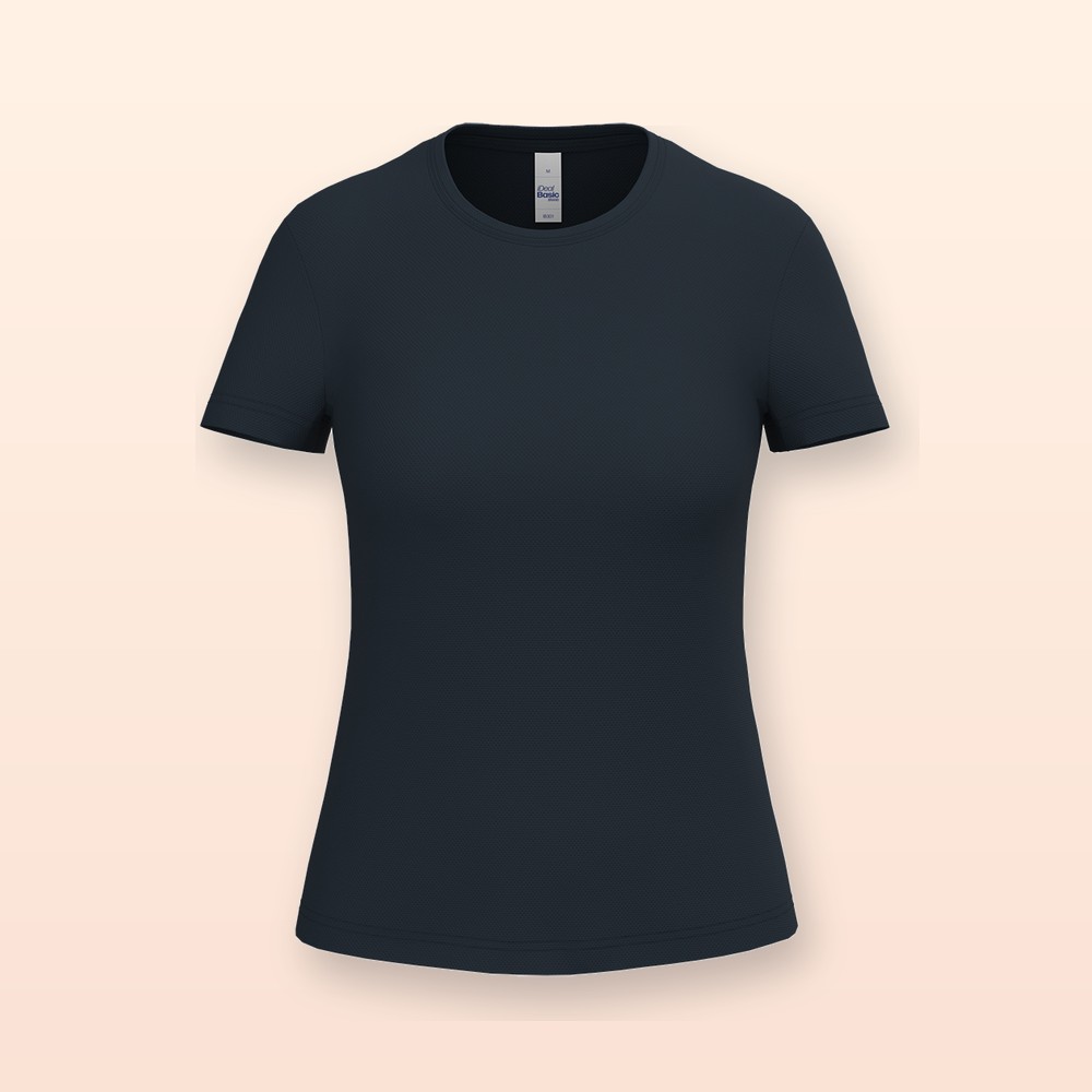 T-shirt sportiva donna - blu scuro - XS