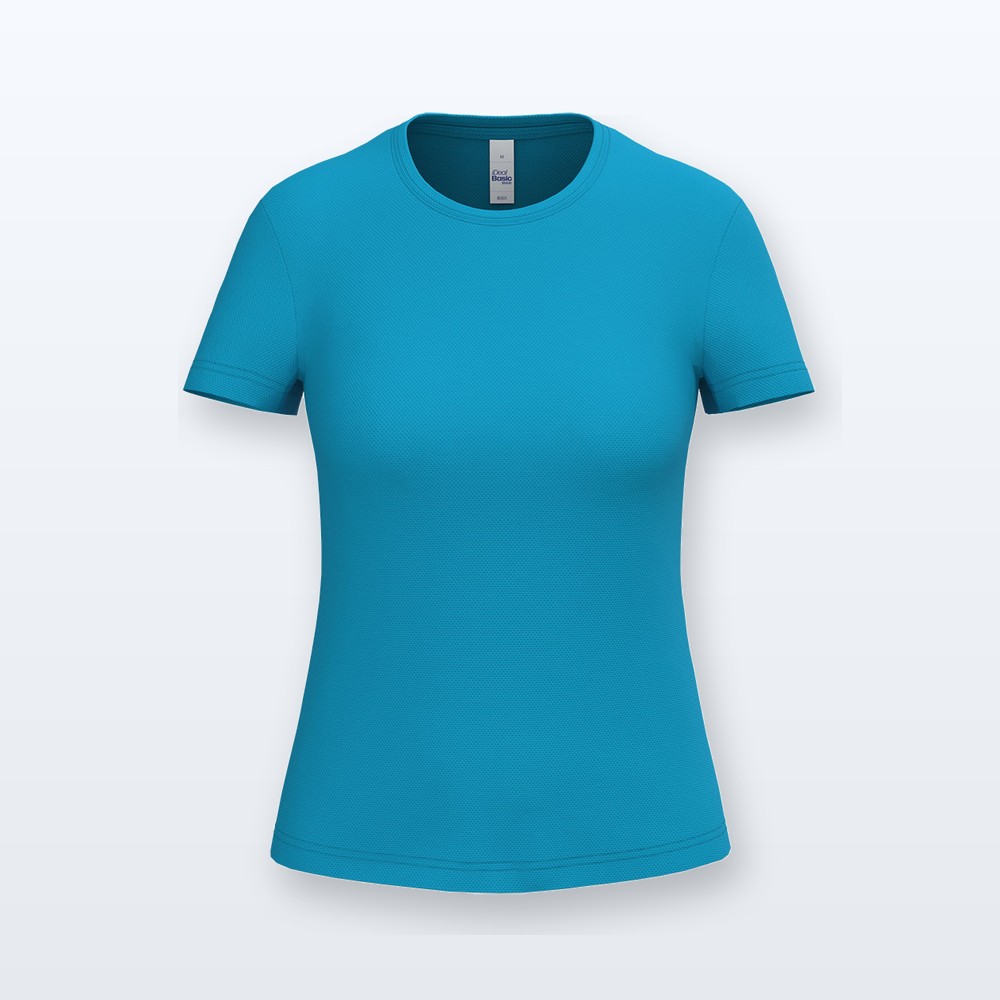 T-shirt sportiva donna - azzurro - XL