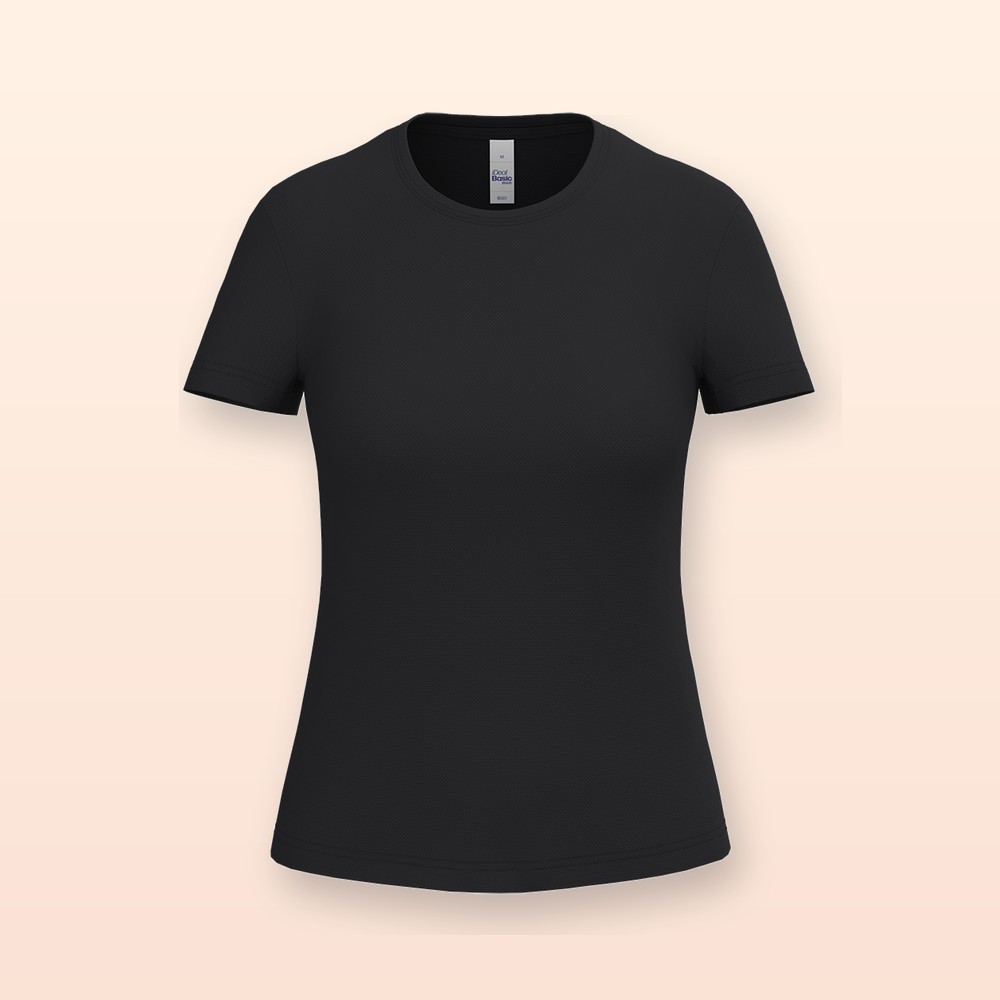 T-shirt sportiva donna - nero - L