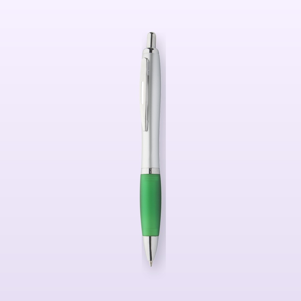 penna a sfera - verde - argento