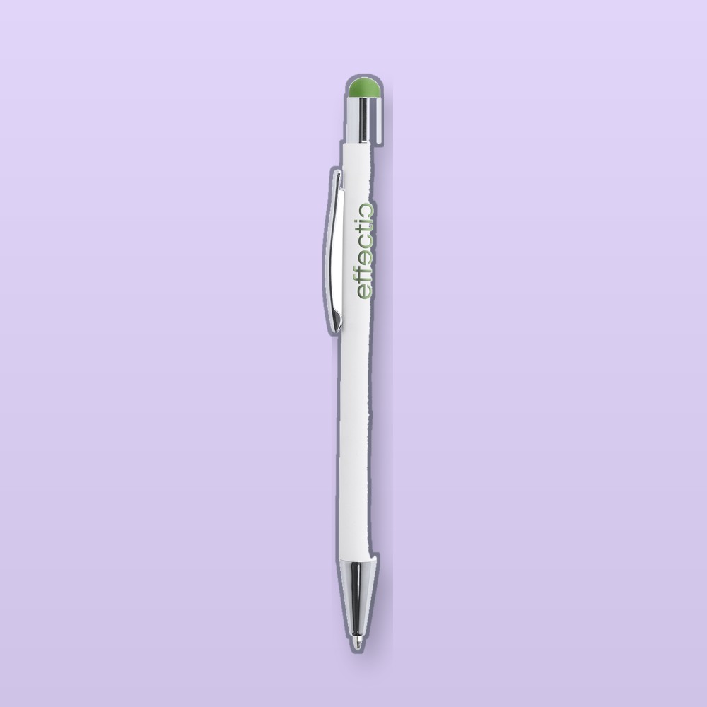 penna a sfera capacitiva - verde - bianco