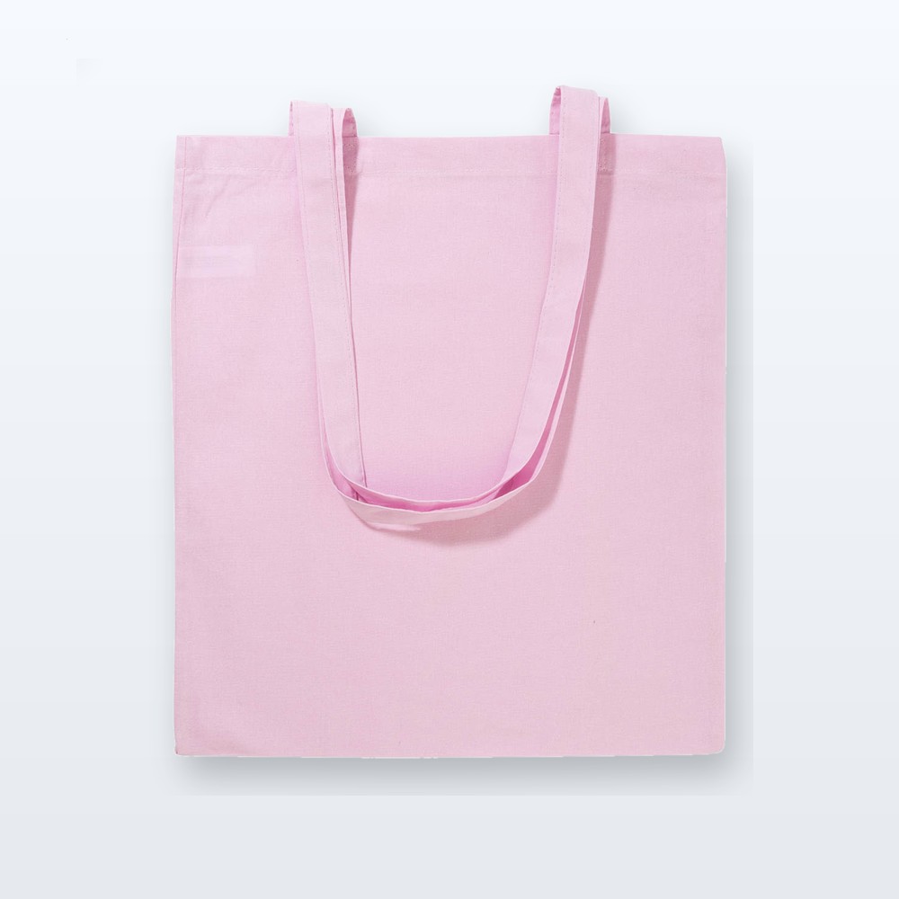 Shopper in cotone - rosa