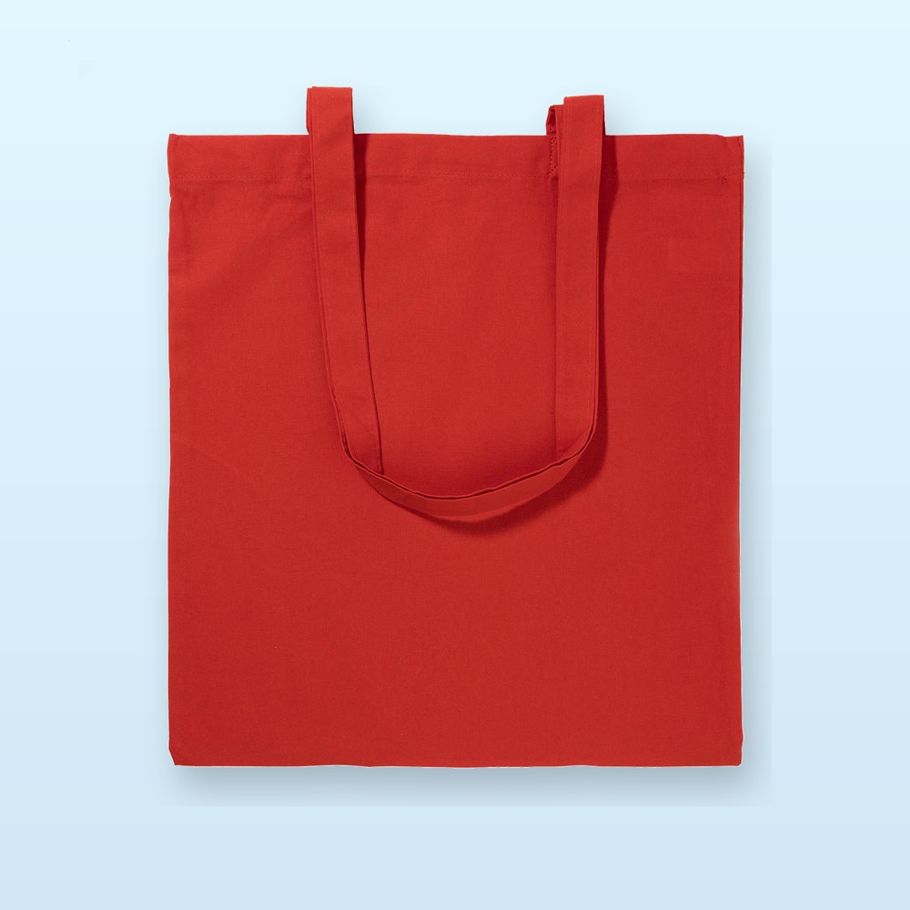 Shopper in cotone - rosso