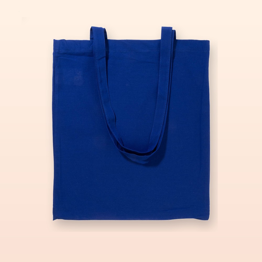 Shopper in cotone - blu