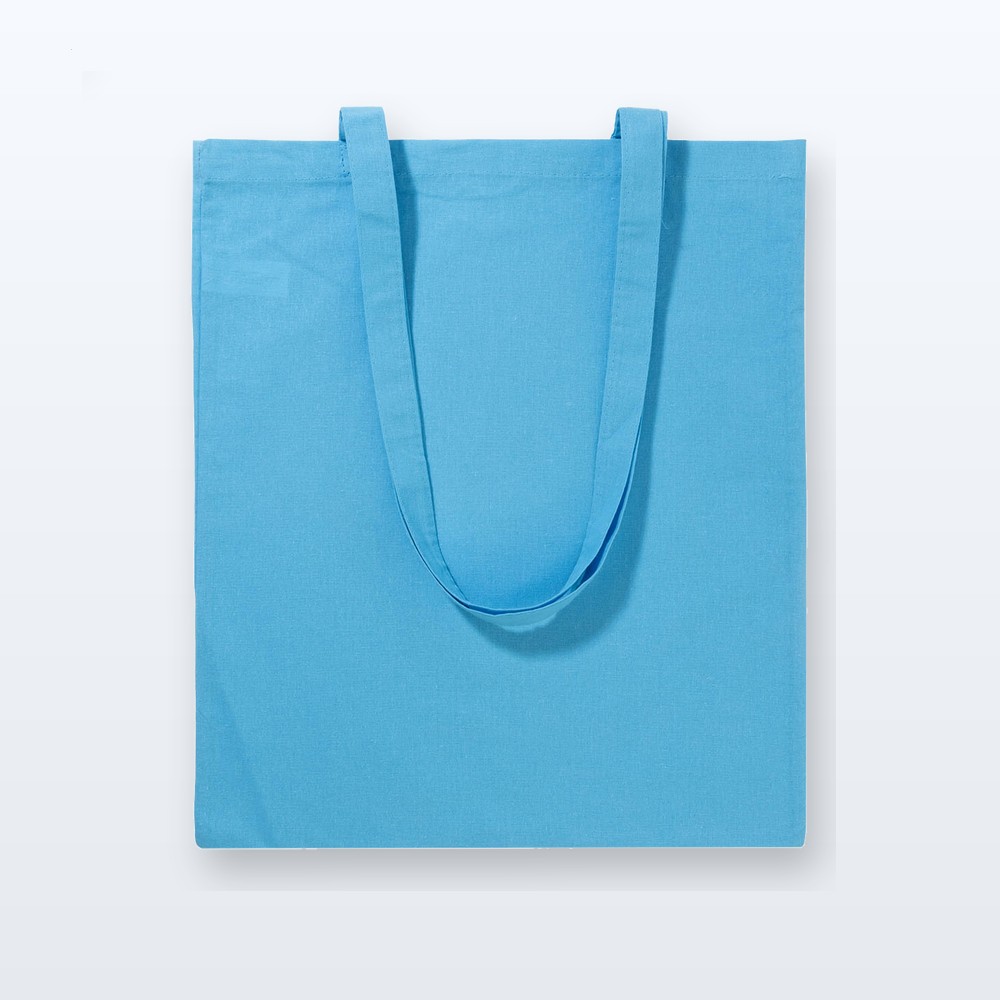 Shopper in cotone - azzurro