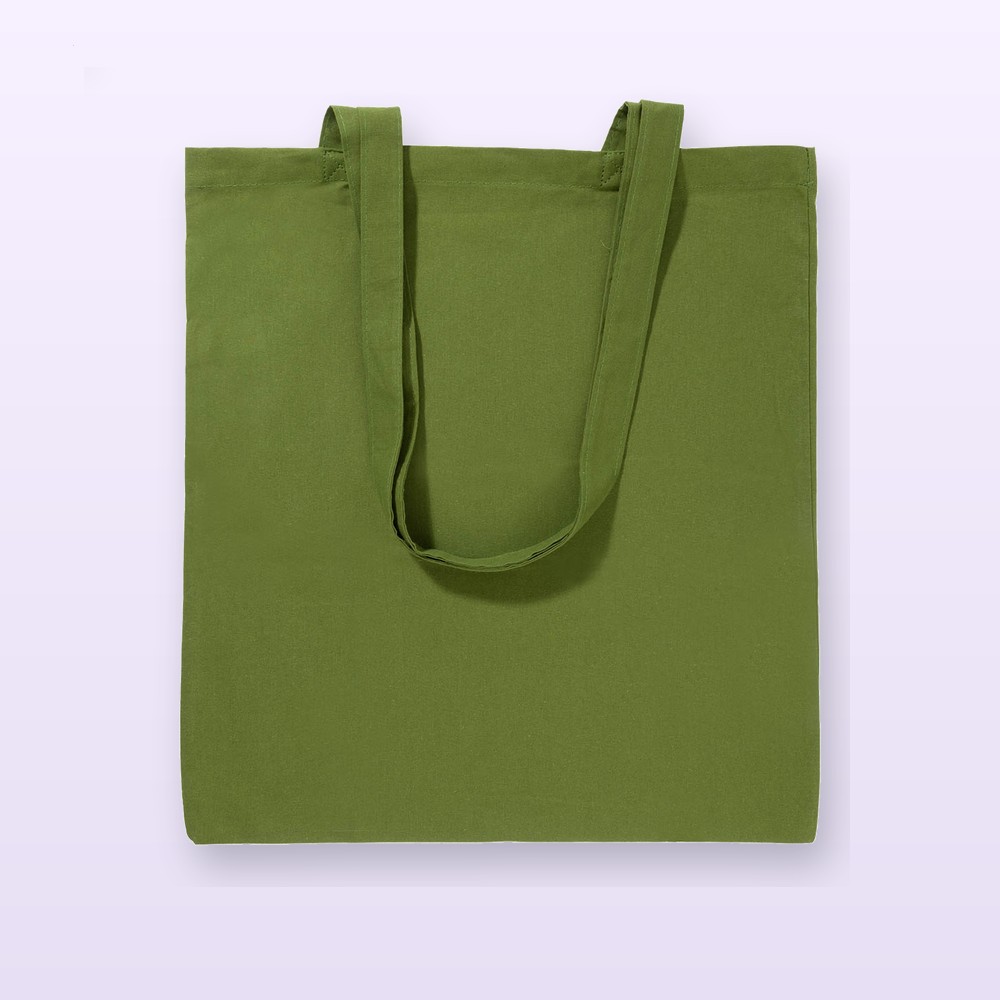 Shopper in cotone - verde scuro