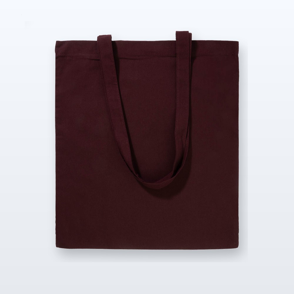 Shopper in cotone - borgogna