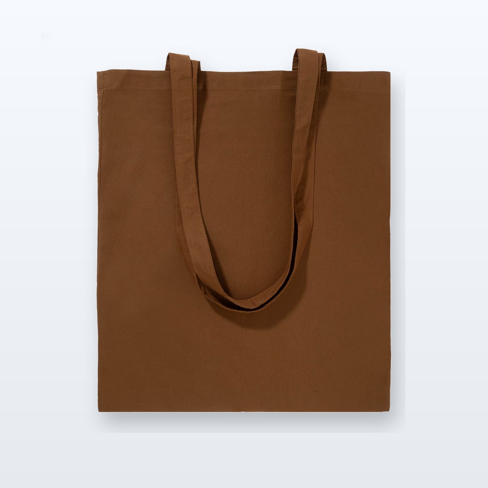 Shopper in cotone - marrone