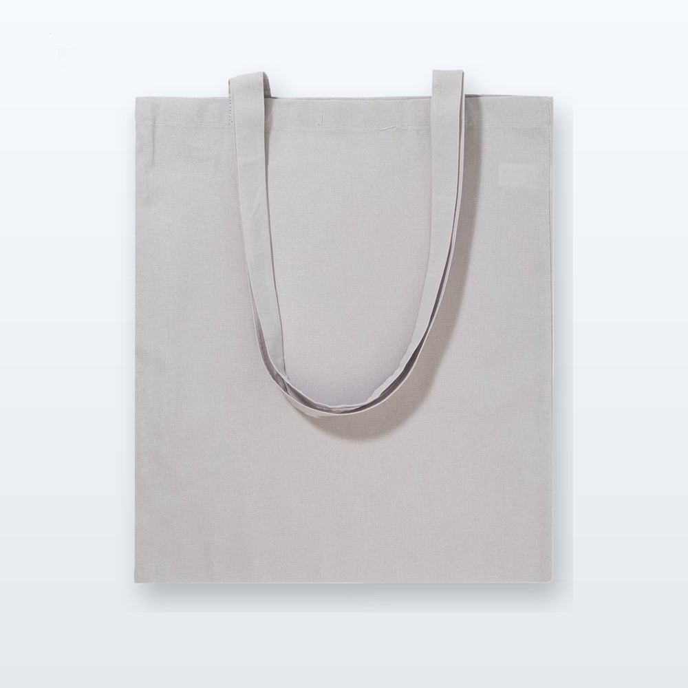 Shopper in cotone - cenere grigia