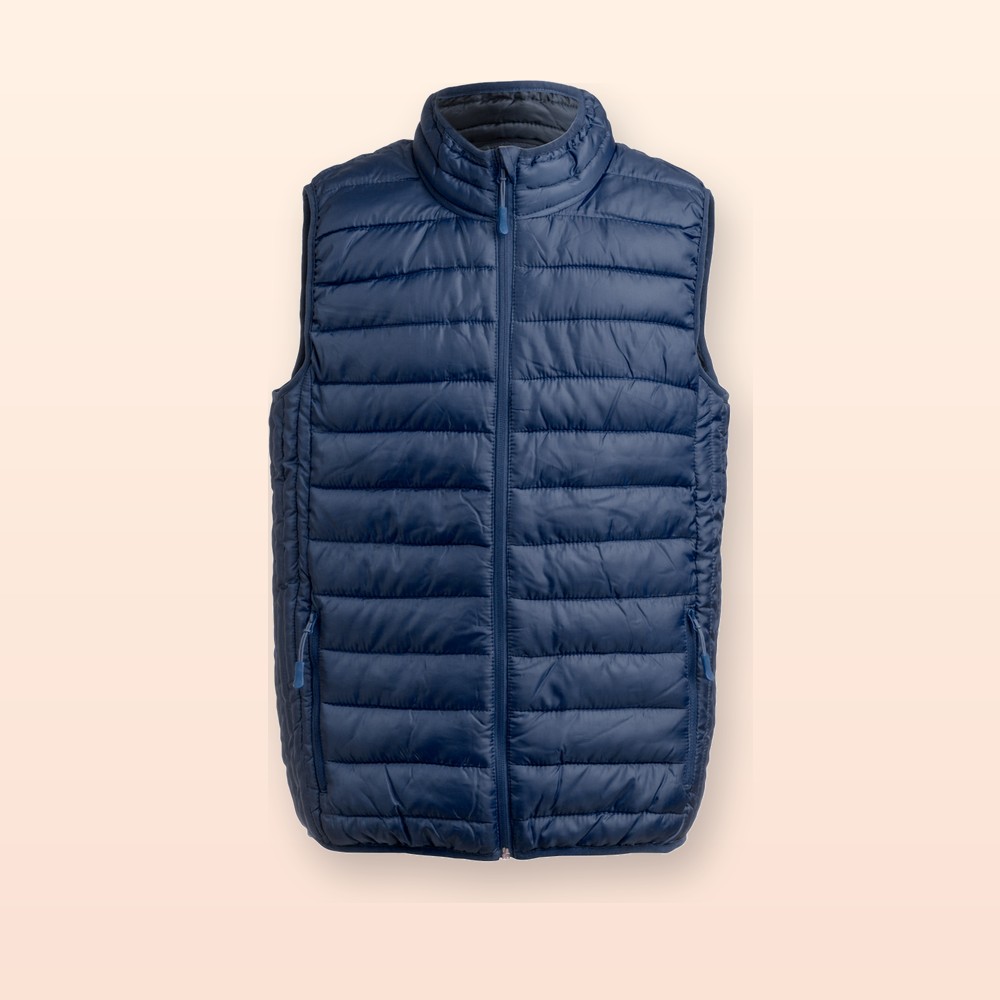 gilet trapuntato - blu scuro - L