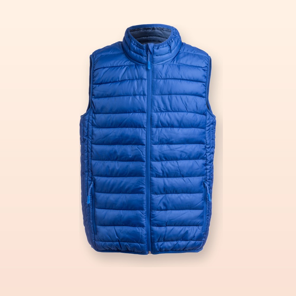 gilet trapuntato - blu - M