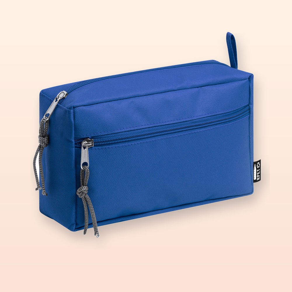 trousse in RPET - blu