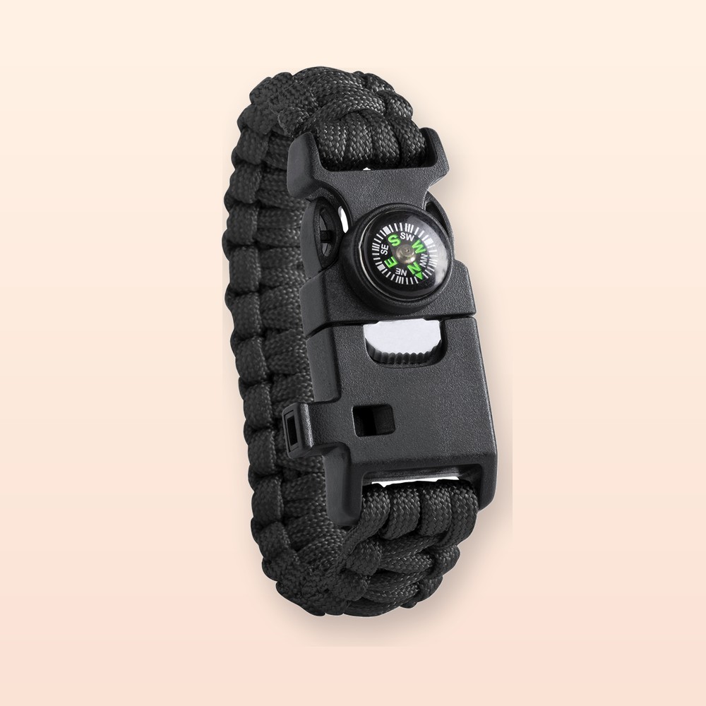 bracciale sopravvivenza - nero