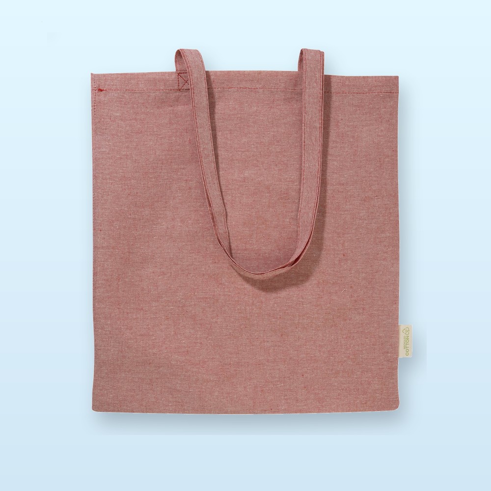 Shopper in cotone - rosso