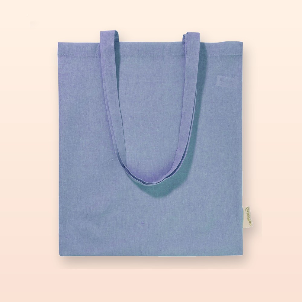 Shopper in cotone - blu
