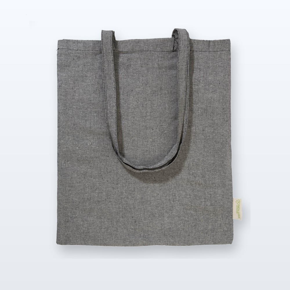 Shopper in cotone - cenere grigia